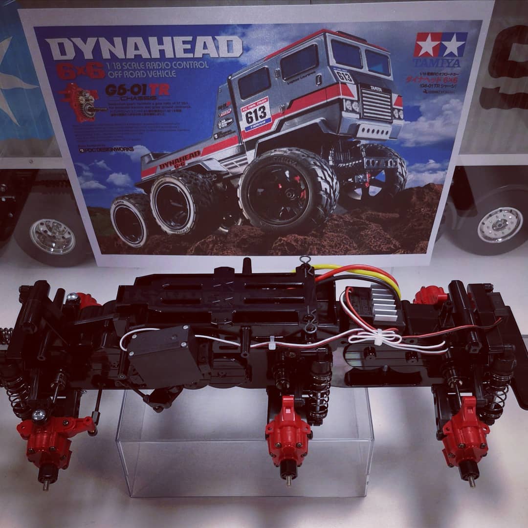 Jerry Ibbitsons #tamiya Dynahead 6x6x6 with #unimog body, 4 wheel