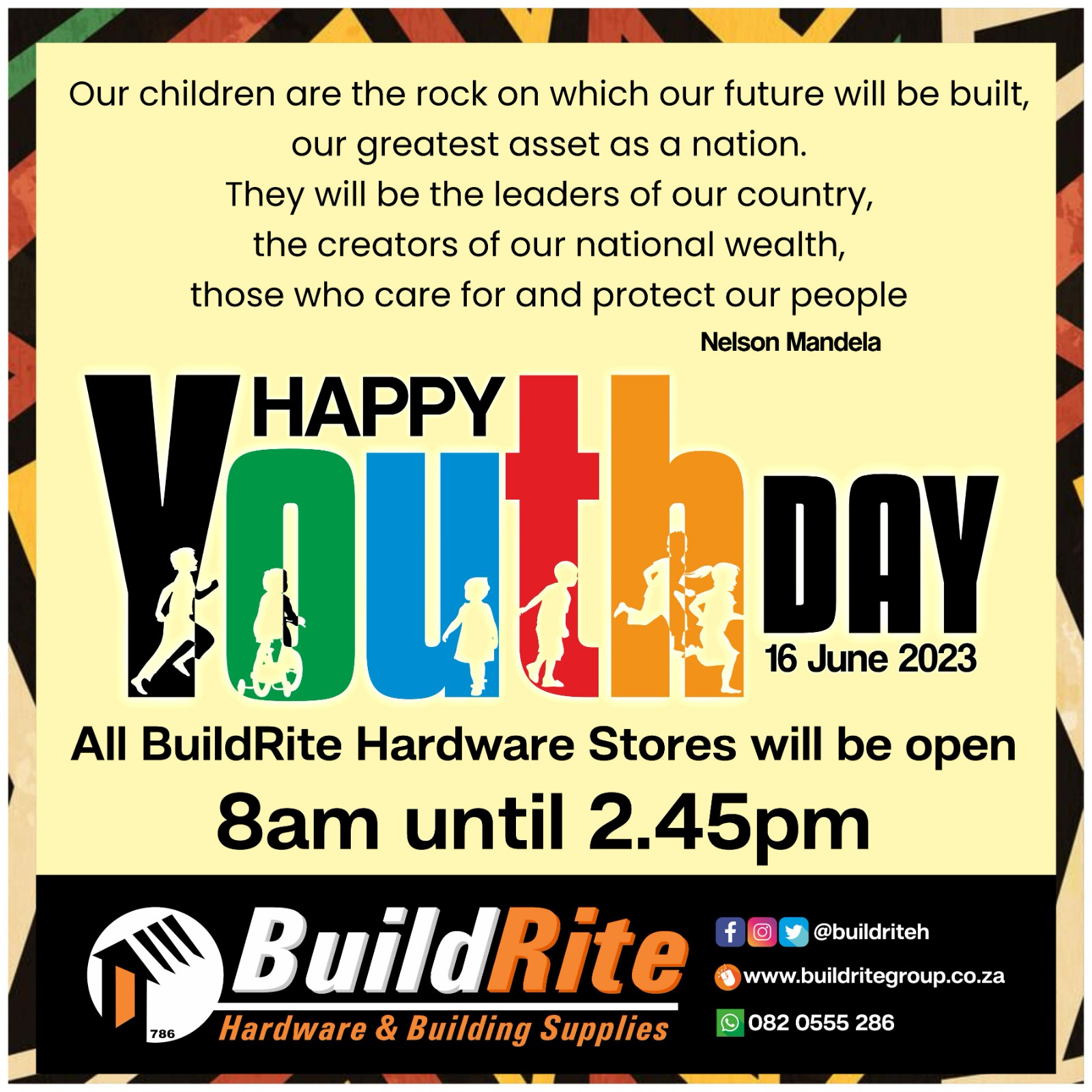 Build - From BuildRite Hardware...A Happy Youth Day😁 2023 Youth Day ...