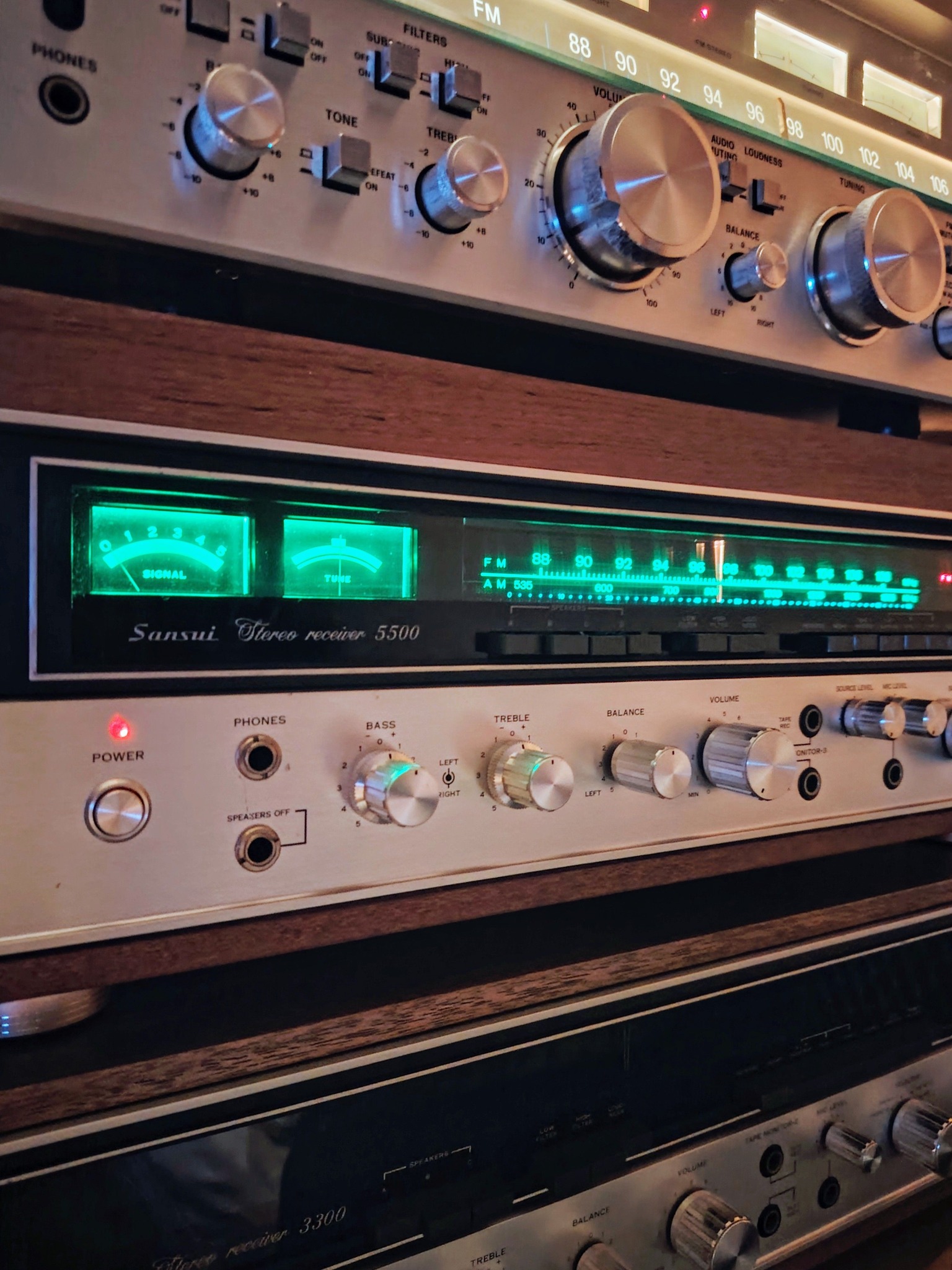 Sansui TU-5500, AU-5500 (1974) #vintagehifi #vintagestereo