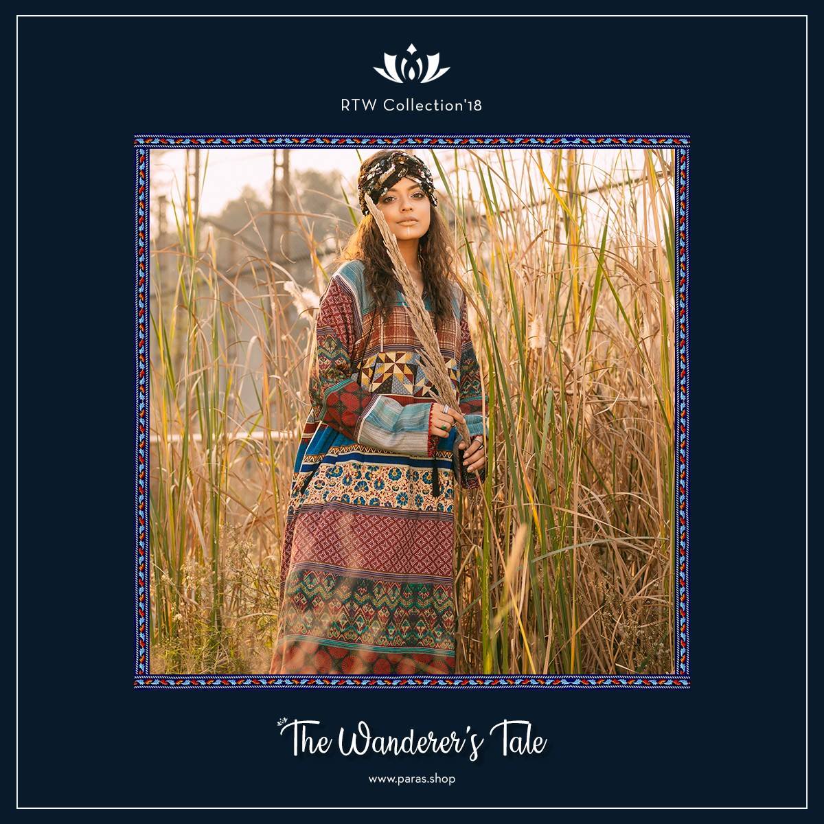 Paras - A traditional boho-chic linen kurta with panels,...