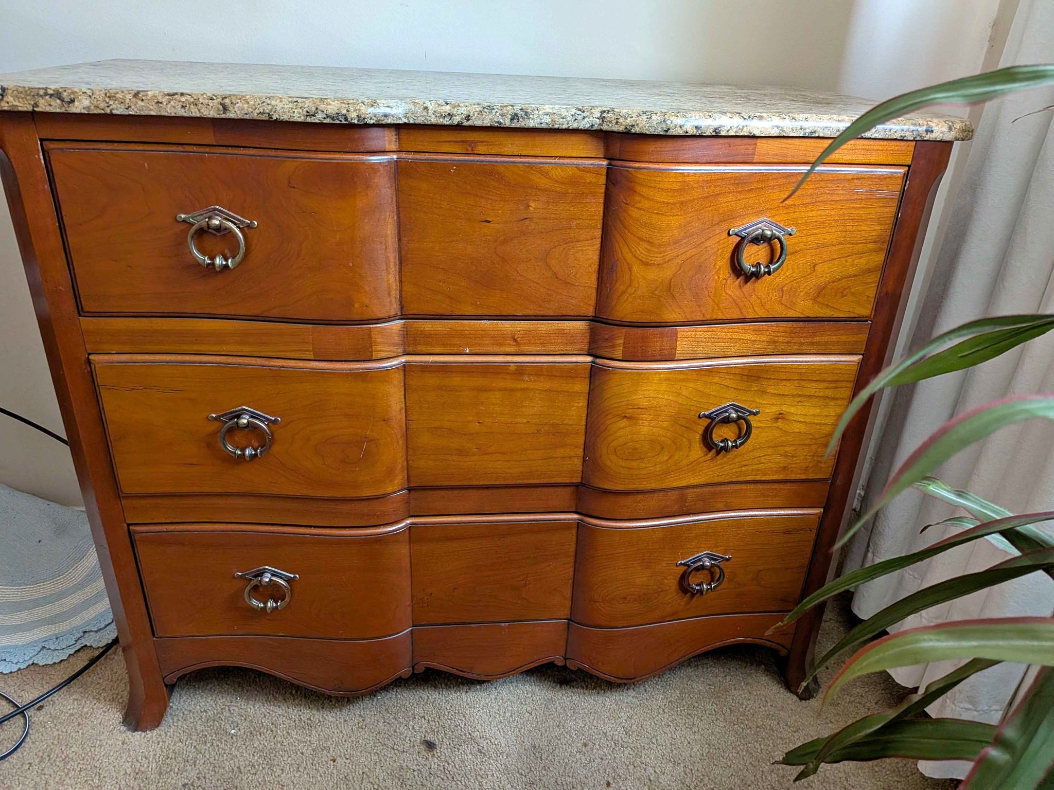 cheap dresser near me Arielle 6-Drawer Bedroom Cabinet Light Oak step instructions Castor Brown Cherry Dresser