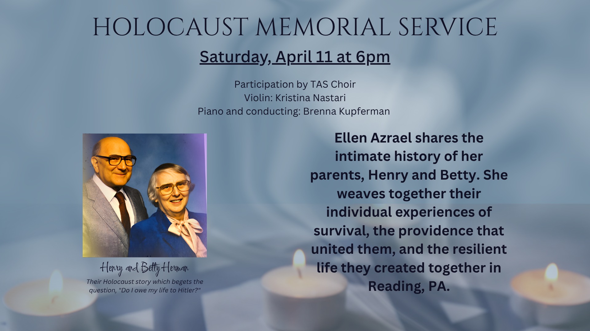 Holocaust Memorial Service