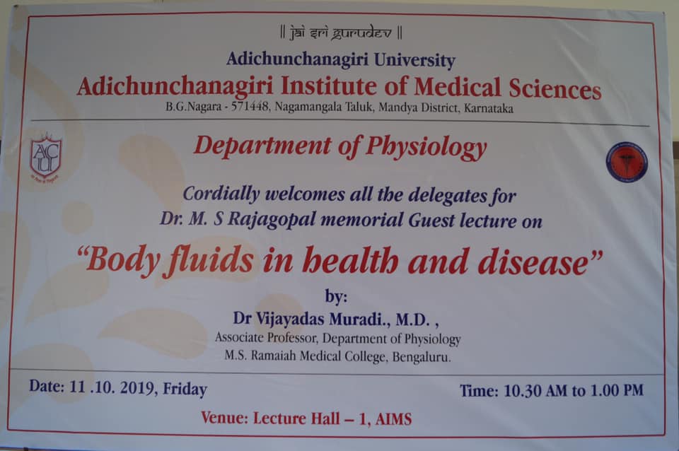 Jai Sri... - Adichunchanagiri Institute Of Medical Sciences