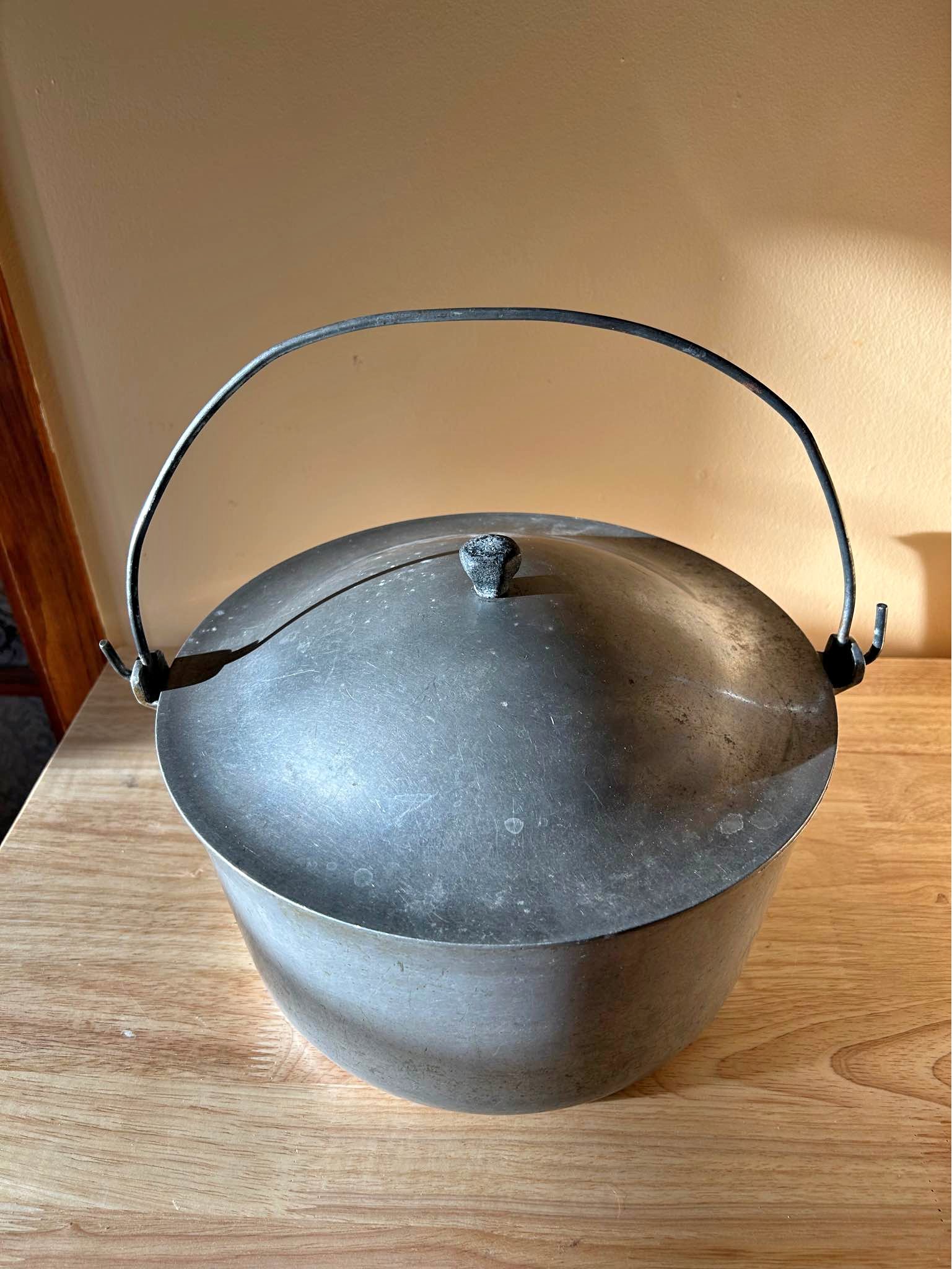 Vintage Cast Rite Ware Aluminum Dutch Oven Camping Pot w/ Lid and ...