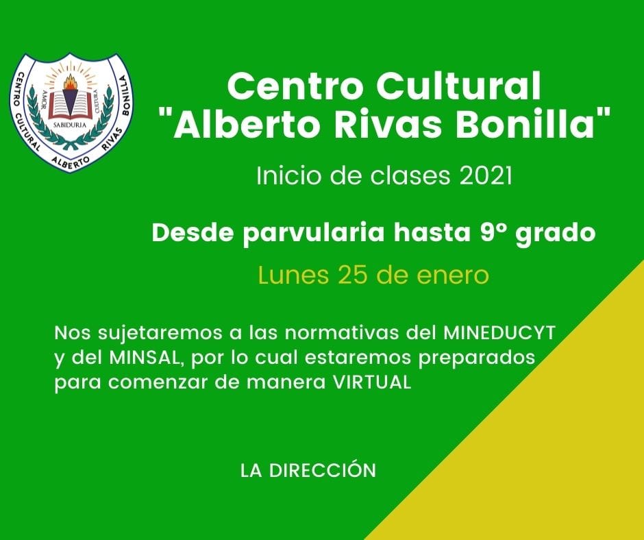 📣 Le recordamos a... - Centro Cultural Alberto Rivas Bonilla
