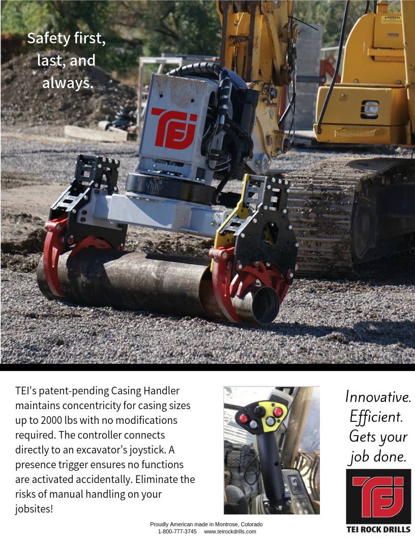 TEI Rock Drills - Have you seen our new casing handler?...