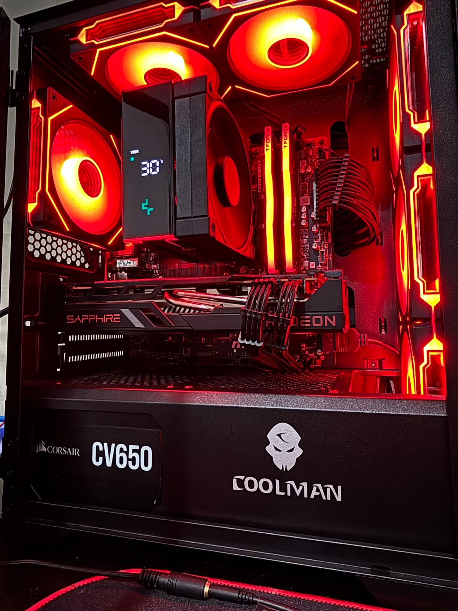 CPU: Ryzen 7 5700x CPU Cooler: AK400 Deepcool – BNEW GPU: Sapphire