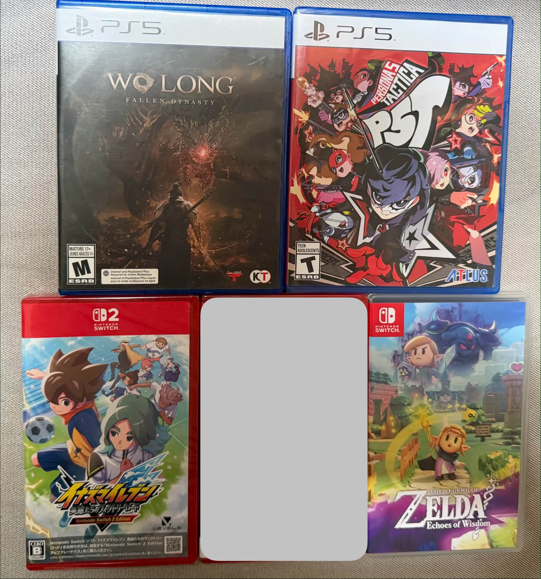 Nintendo Switch games for sale: Zelda Echoes, Inazuma Eleven