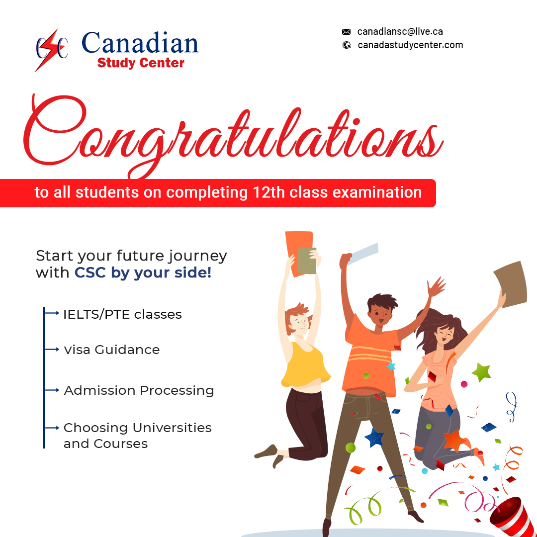 A heartiest congratulation to all... - Canadian Study Center
