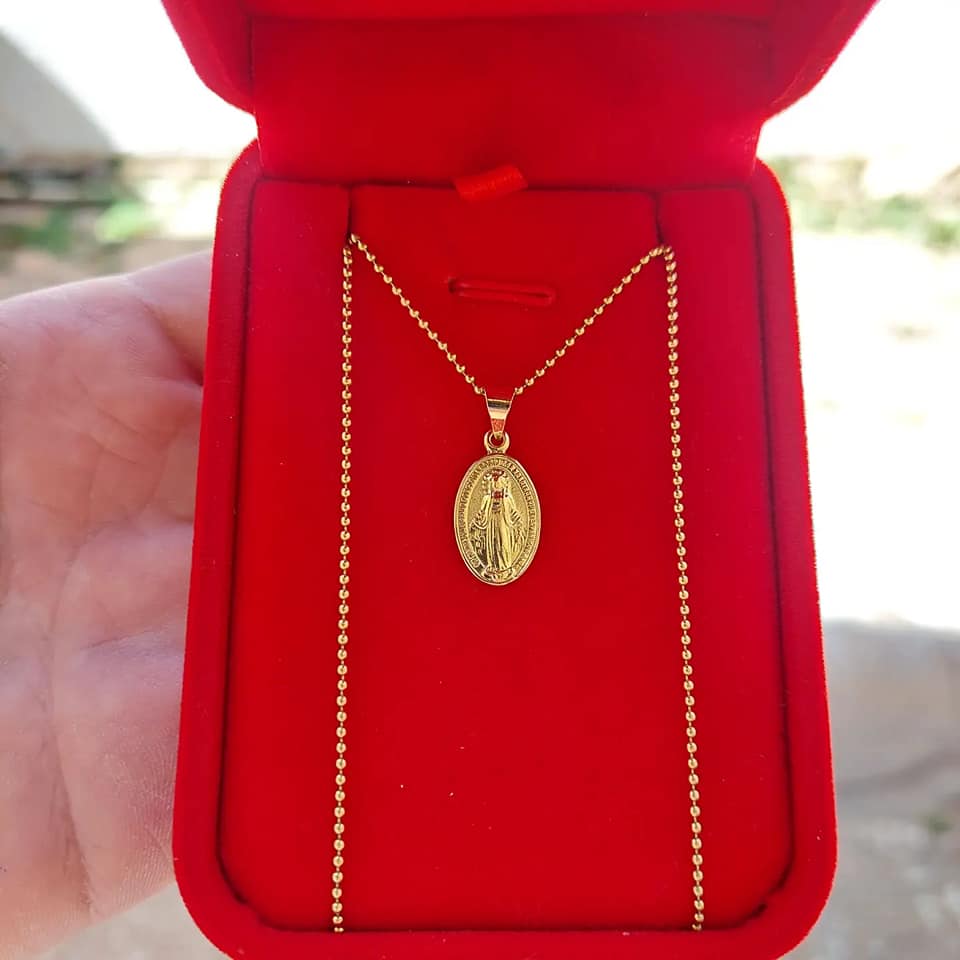 Cadena con dije de la Virgen de la... - Joyeria La Plaza