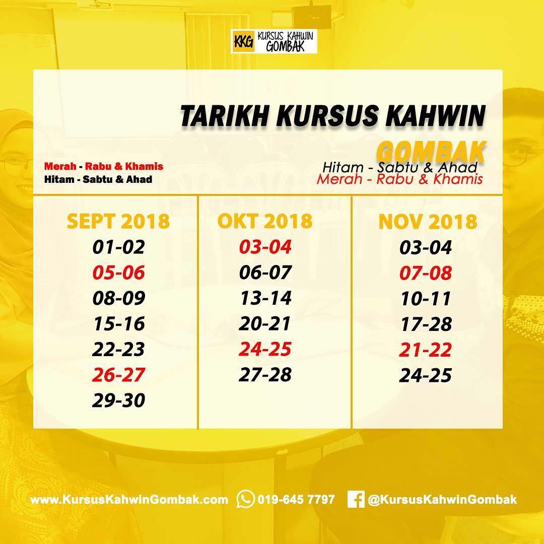 Kursus Kahwin Gombak Jom Join Kursus Kahwin Pada Sabtu Ahad Setiap Minggu Booking Kursus Kahwin Gombak Semudah Whatsapp 019 6457797 Kursuskahwin Kursuskahwin2018 Daftarkursuskahwin Bookingkursuskahwin Kursusperkahwinan