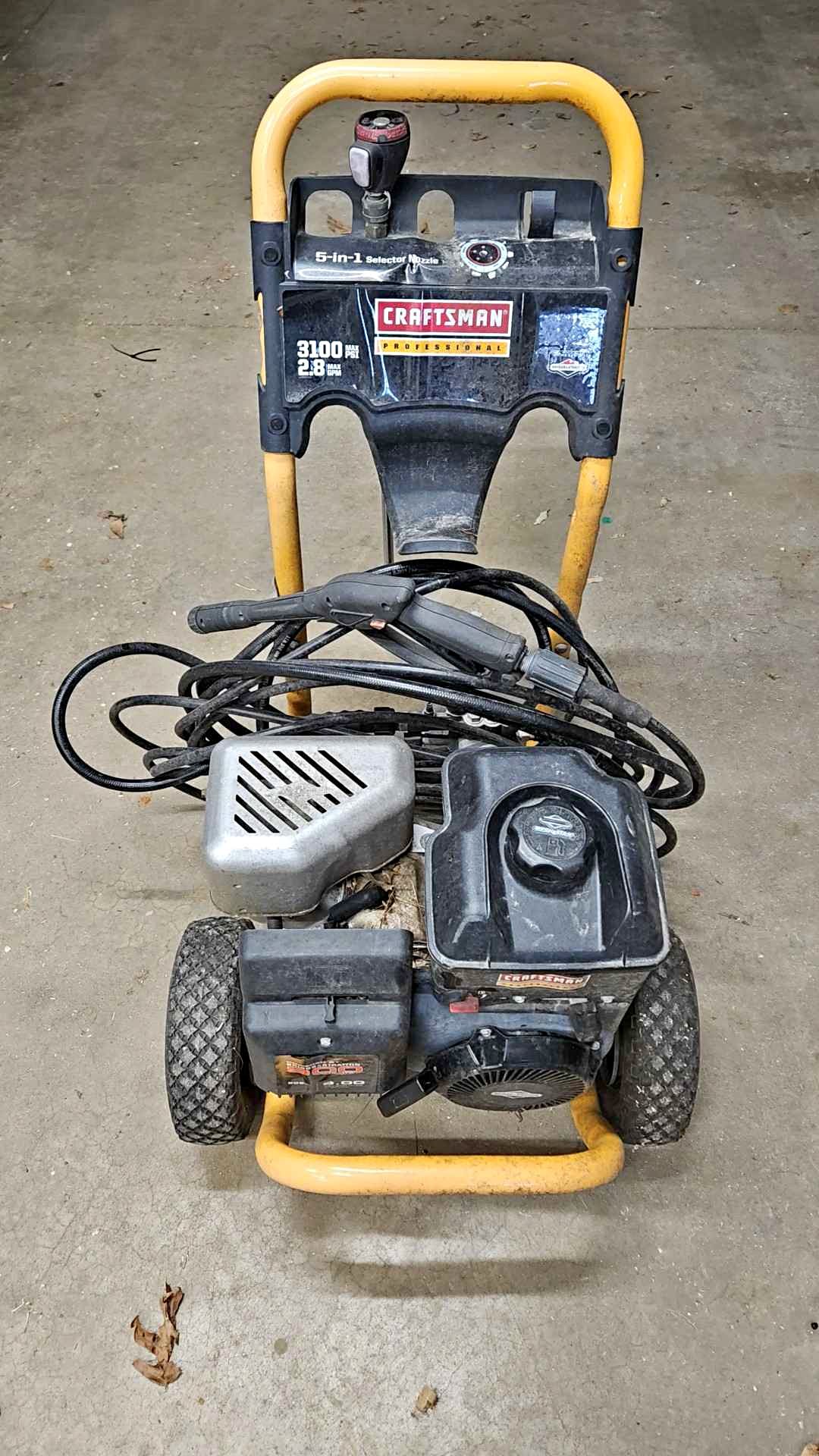 Craftsman Professional 3100 PSI Power Washer - Pressure Washers ...
