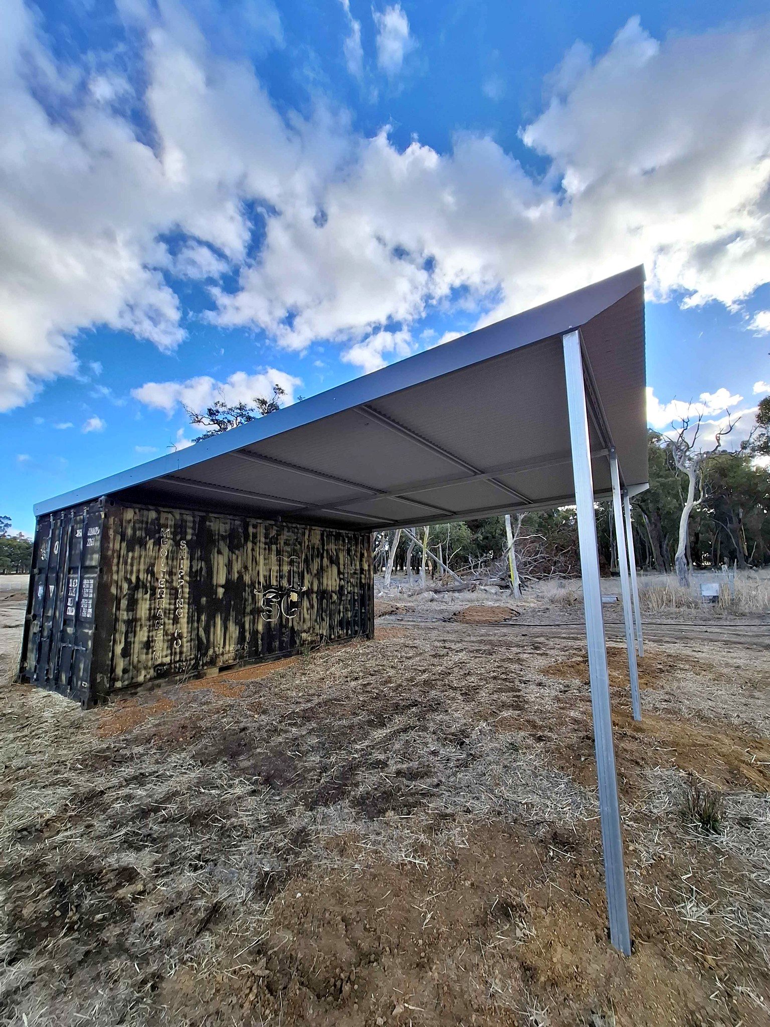 Sea Container Lean-to - Structures - Mount Barker, Western Australia ...