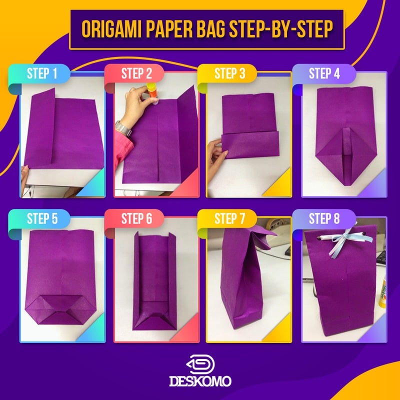 Deskomo - Origami Paper Bag Step-by-Step These easy, convenient, and ...