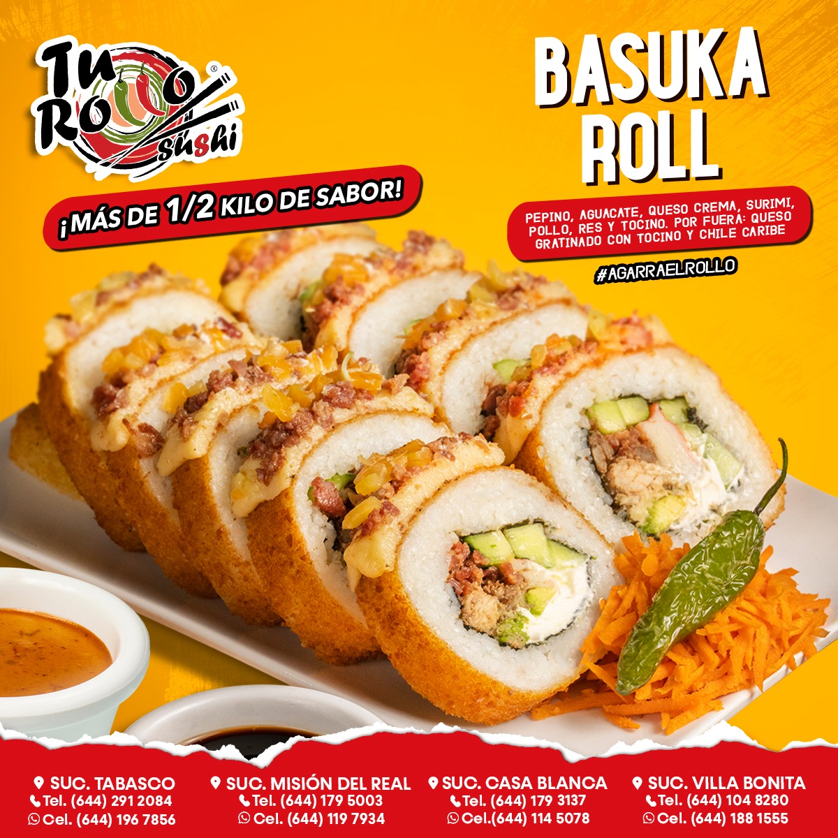 Tu Rollo Sushi - ¡Una explosión de sabores con el mejor rollo! 😉 🛵 ...