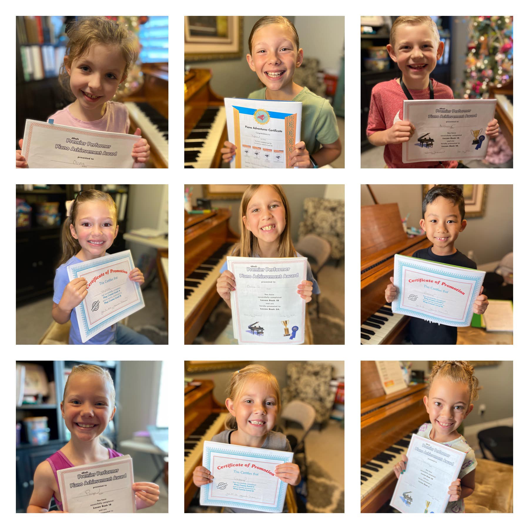 Piano by Jaleh - Congratulations to the following students...