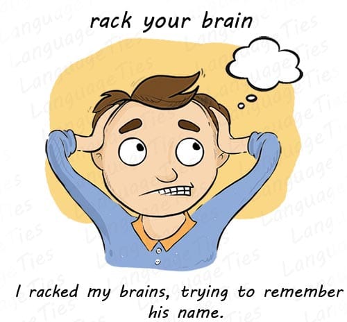 English - Idiom of the Day rack your brains | rack you brain 🏾Meaning ...