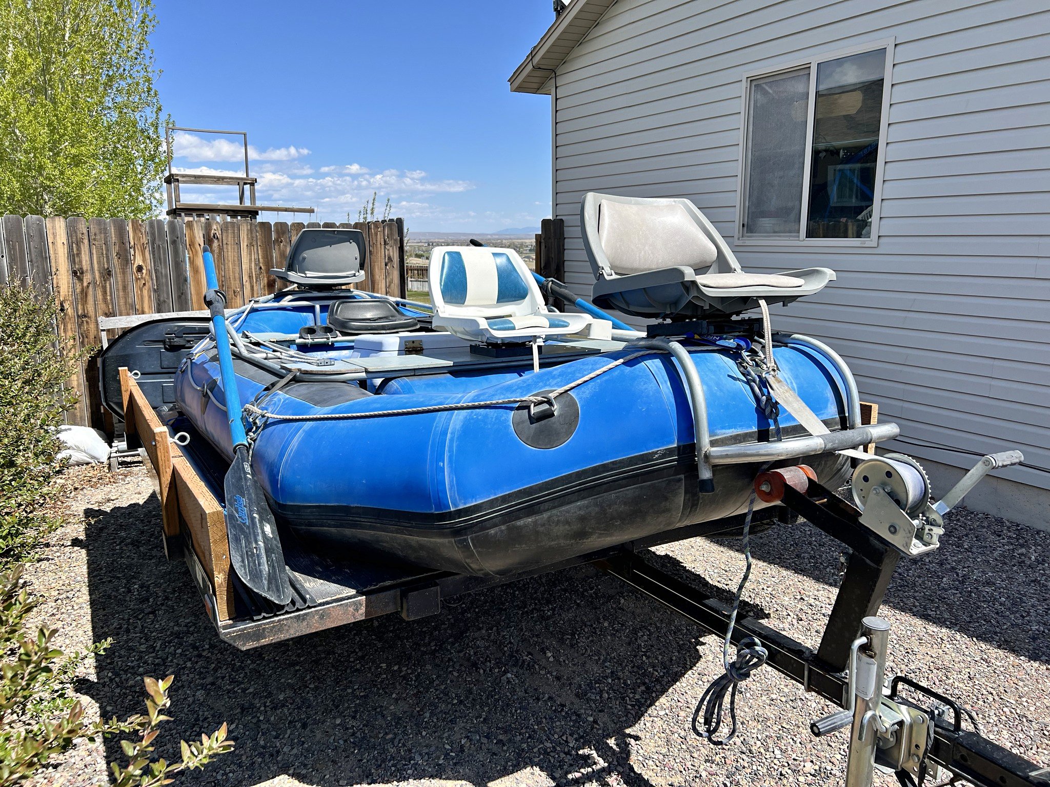 14ft Achilles Raft w/ 4 seats, oars, and anchor - Kayaks - Dillon ...