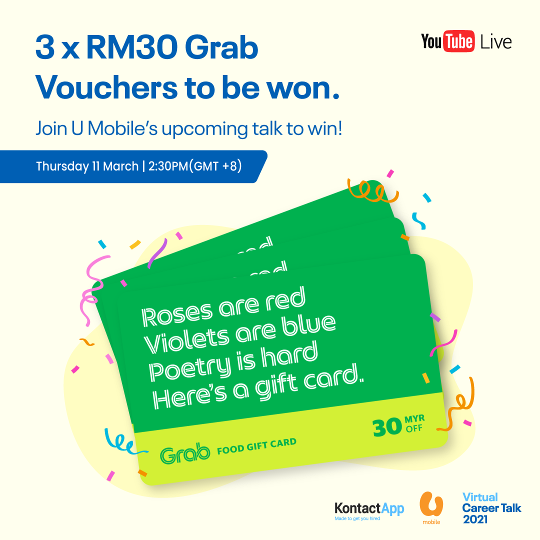Kontactapp Will You Be The Lucky Winner Find Out By Joining Awall Osman S Talk Https Youtu Be Fkn Fevrzrg Umobilemalaysia Umobile Virtualcareertalk2021 Facebook