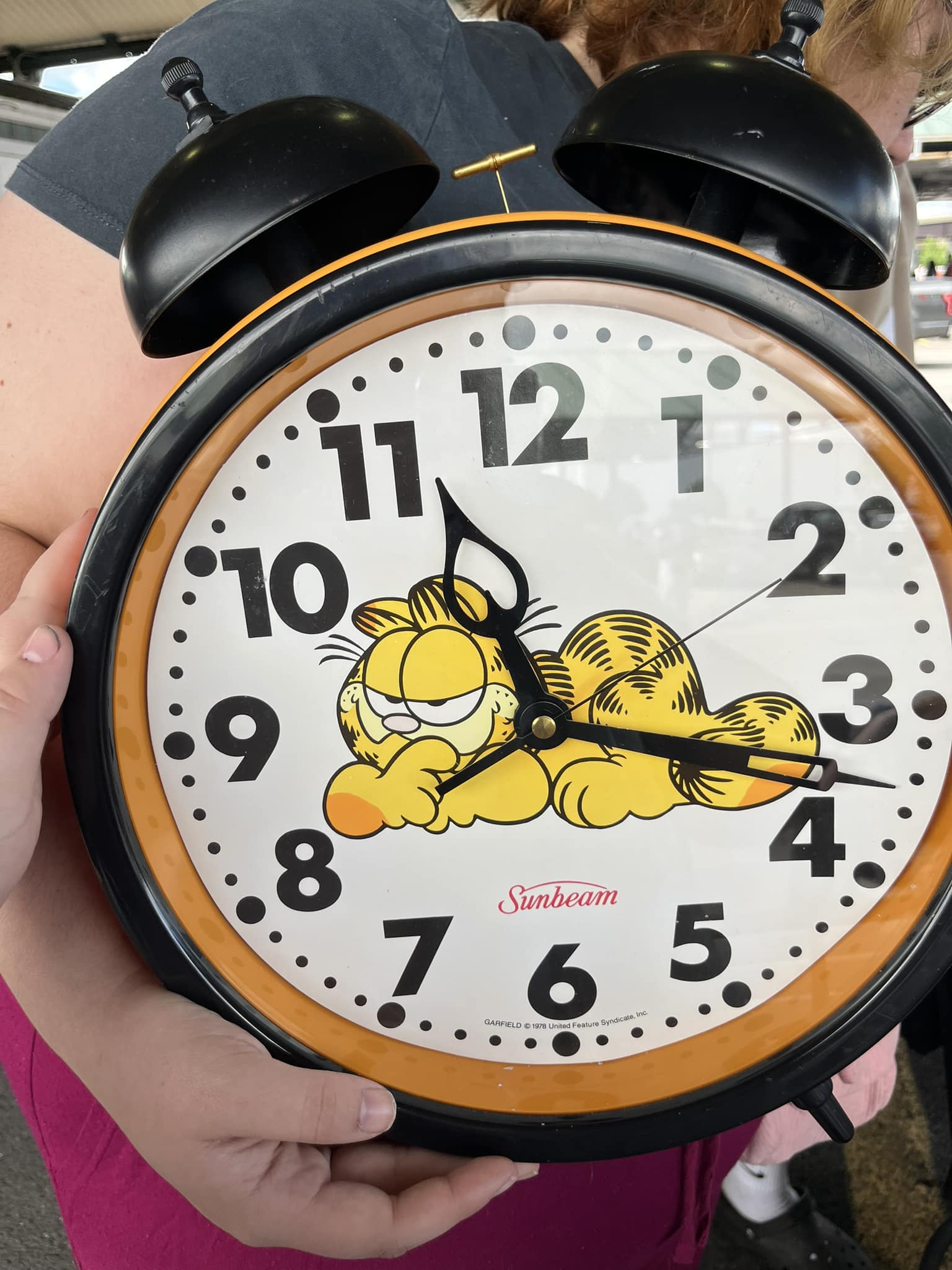 Huge Garfield Clock found thrifting at St. Vincents in Monroe, WI 