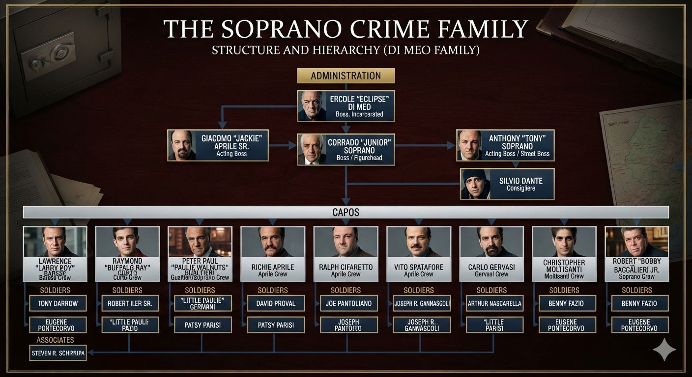 Sopranos crime family structure and hierarchy