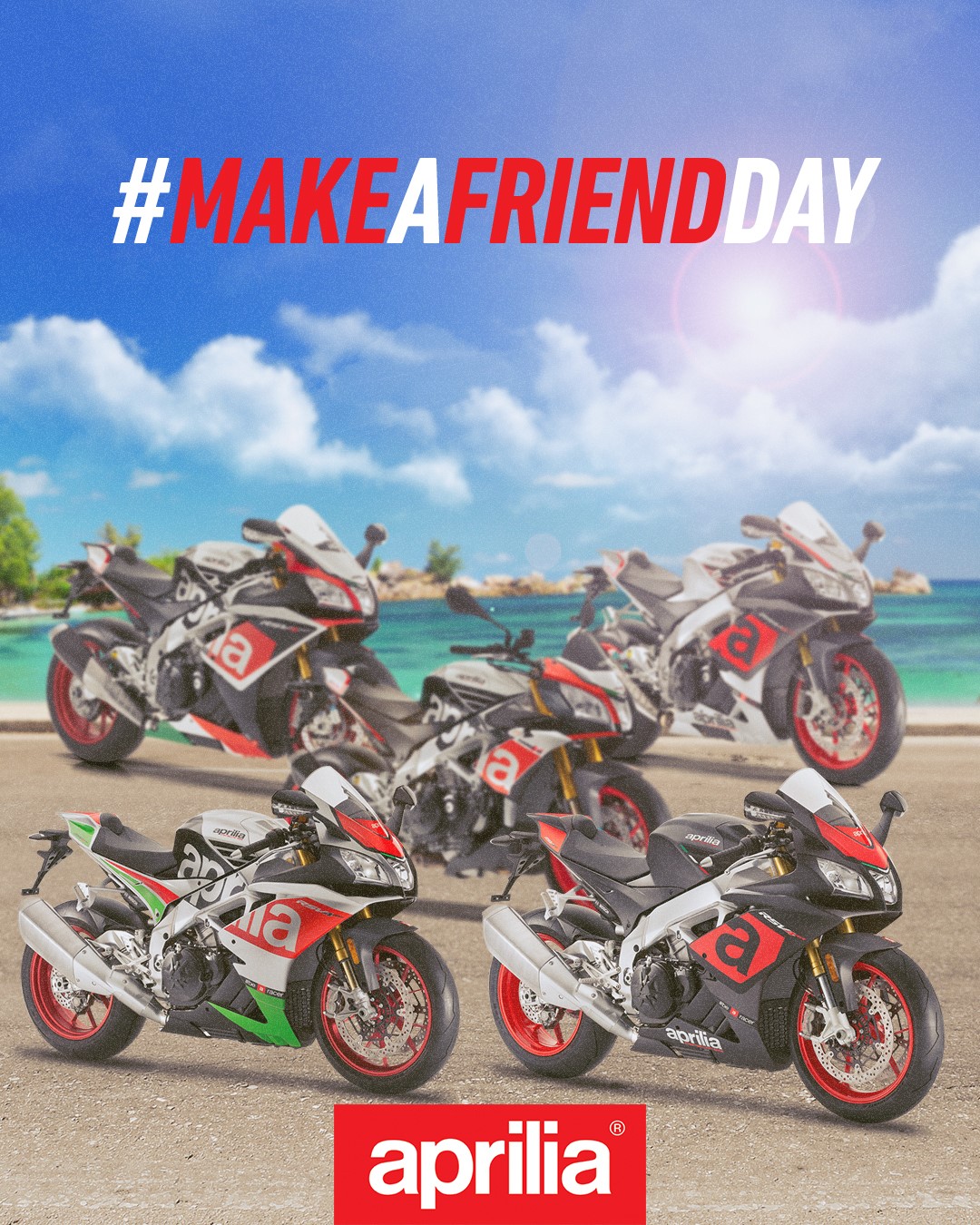Aprilia - The best riders don’t meet on social media....