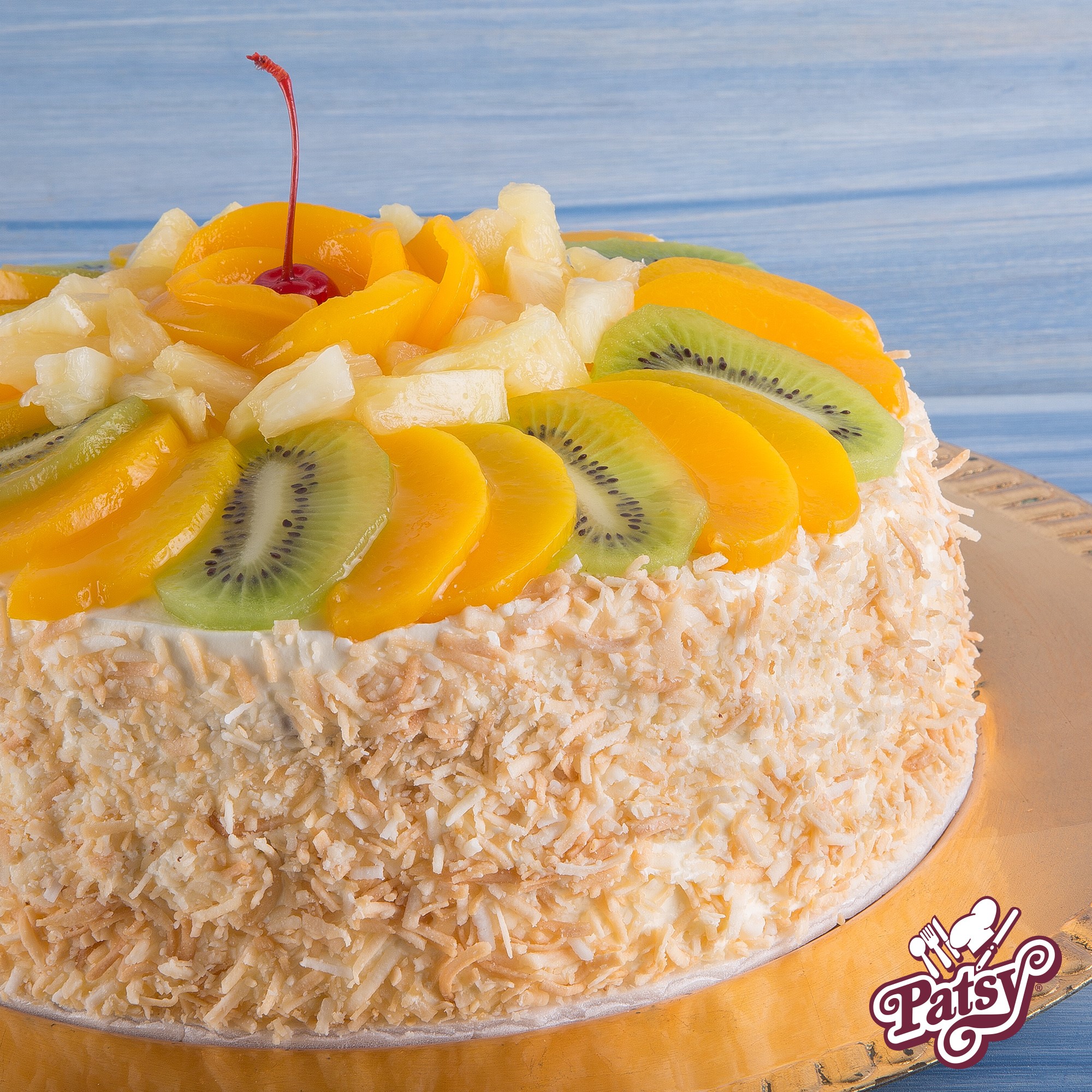Patsy - Pastel Frutas con Crema. Bizcocho de vainilla,... | Facebook