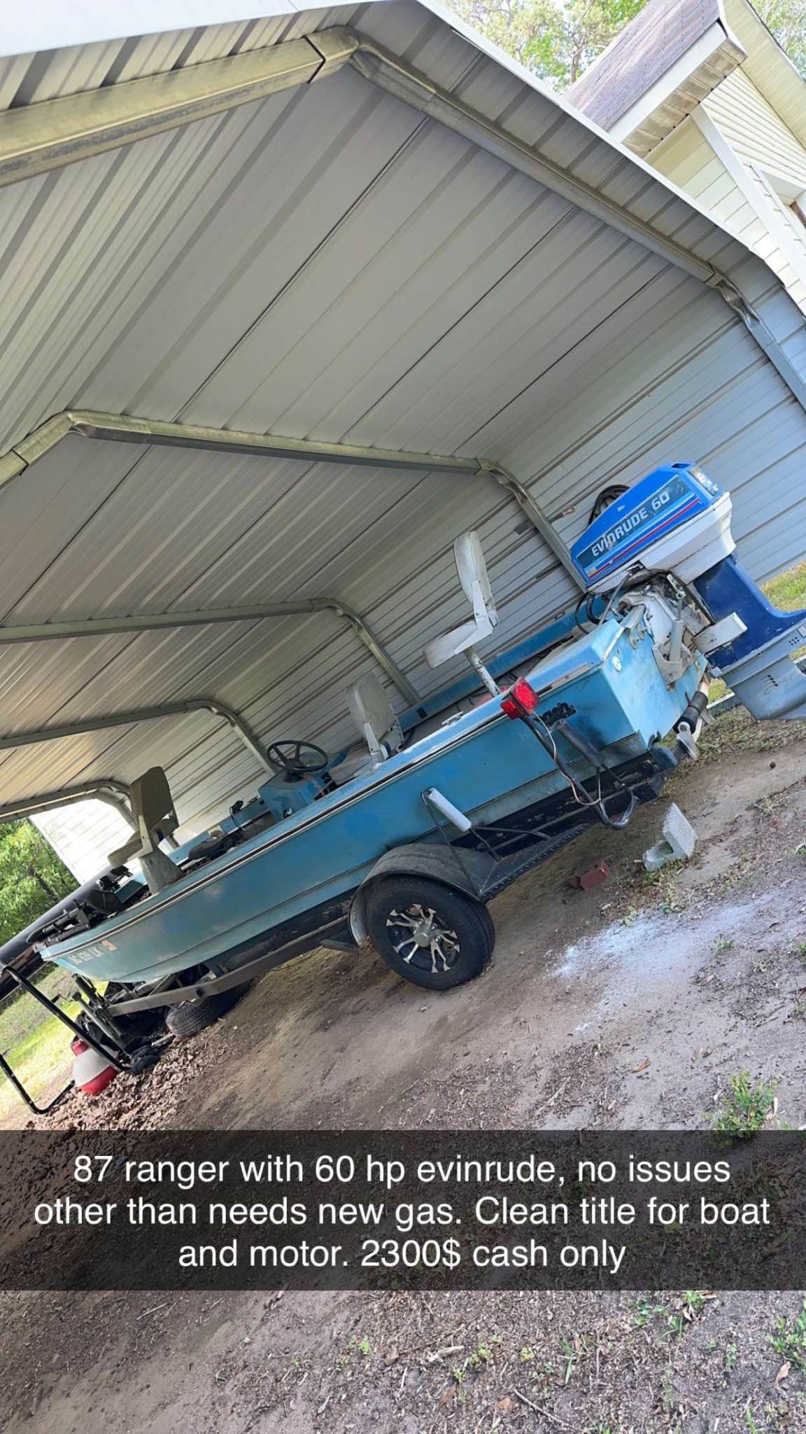 1987 Ranger Bass Boat