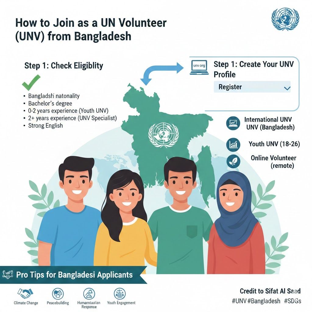 Sifat Al Saad - 🇧🇩 How to Join as a UN Volunteer (UNV)... | Facebook