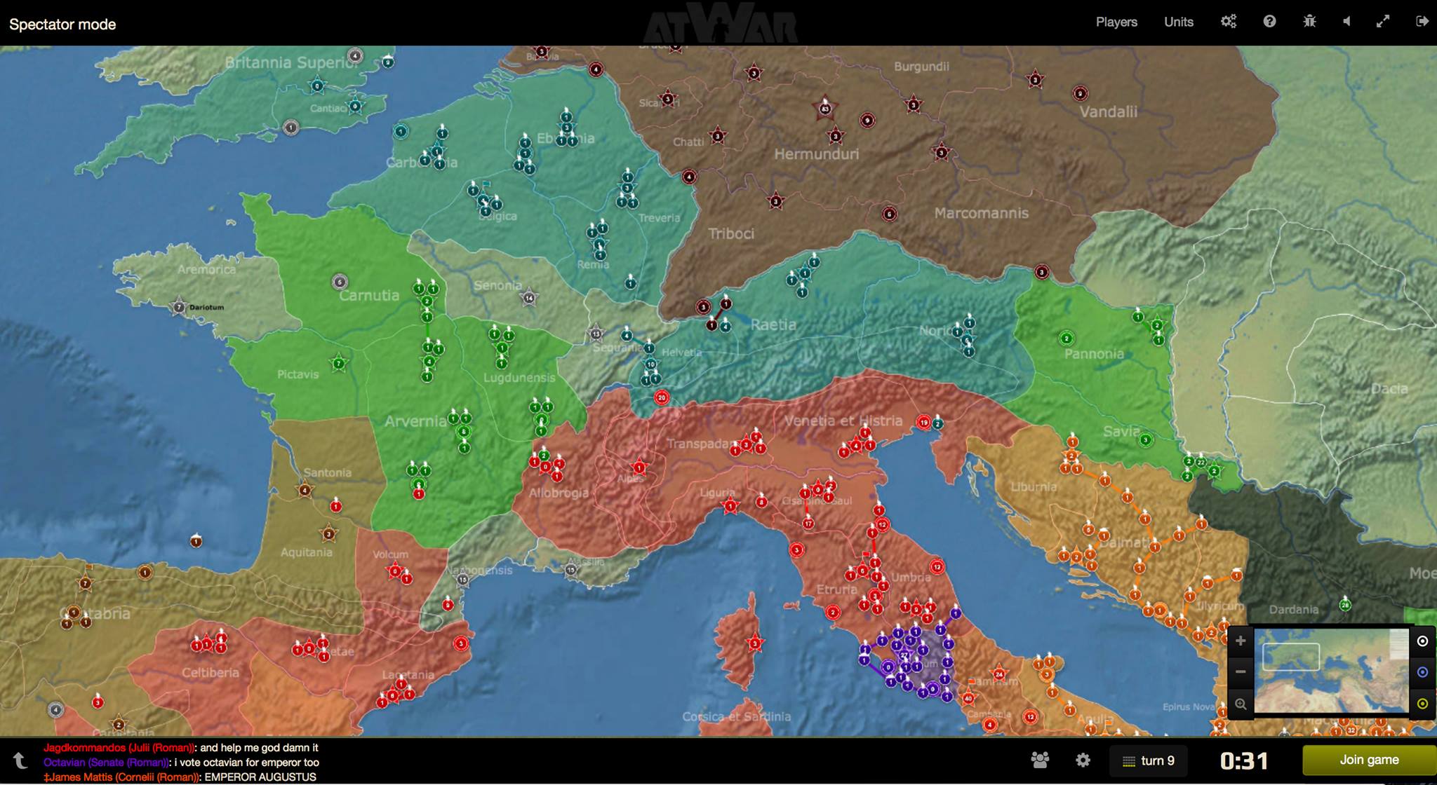 atWar - We must push back the Barbarians! Will you be...