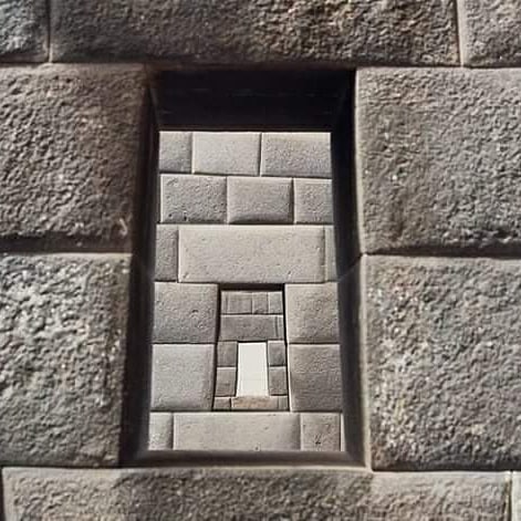 The three trapezoidal windows and... - Ancient Civilizations