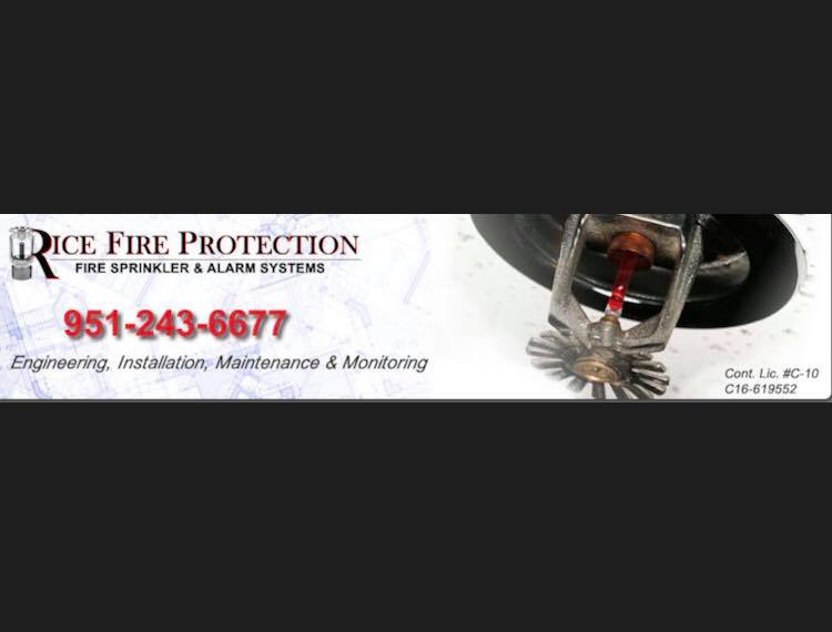 Rice Fire Protection | Moreno Valley CA