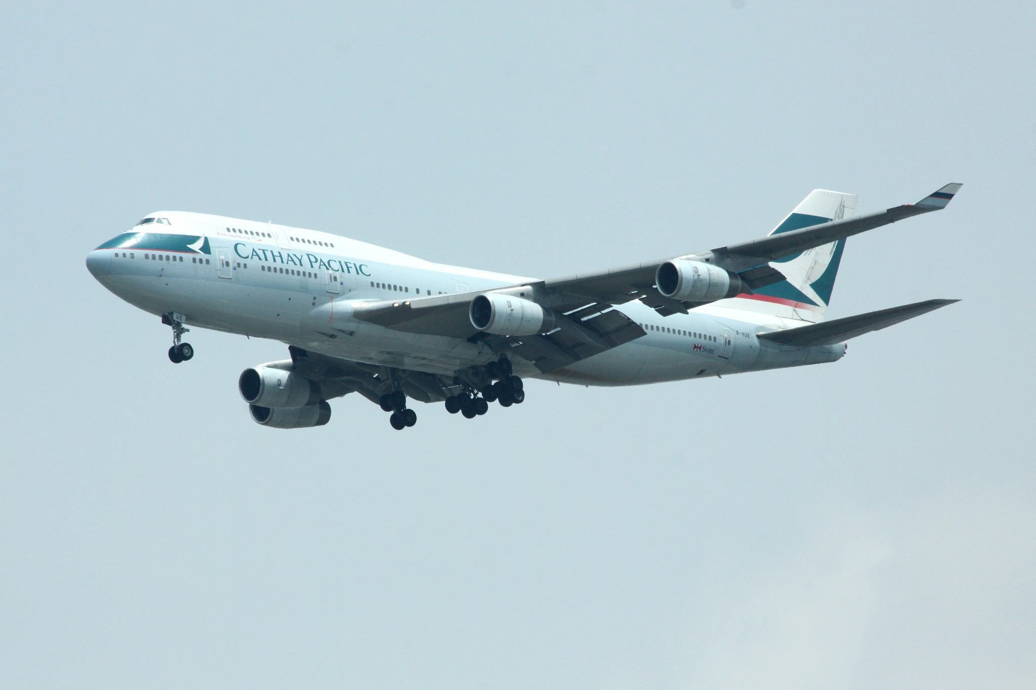 Cathay Pacific 747-400 B-HUI Taken at LHR
