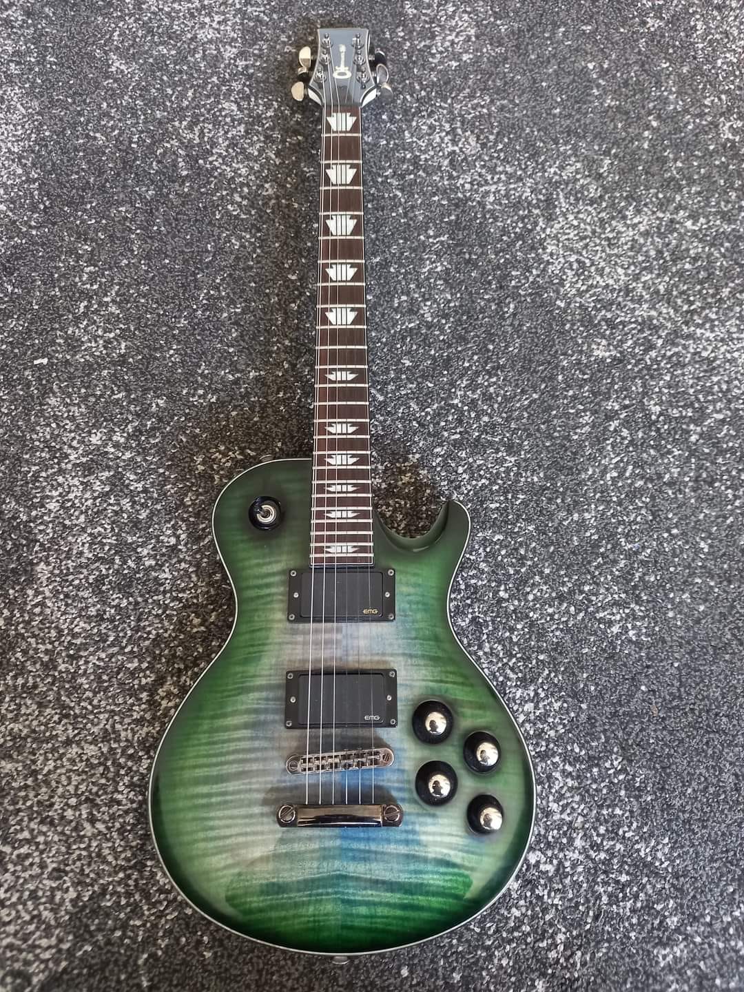 Charvel DS-2 with EMG Zakk Wylde pickup set in greenburst