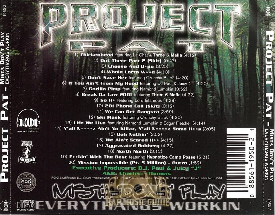 19 years ago today Project Pat released his classic album “Mista
