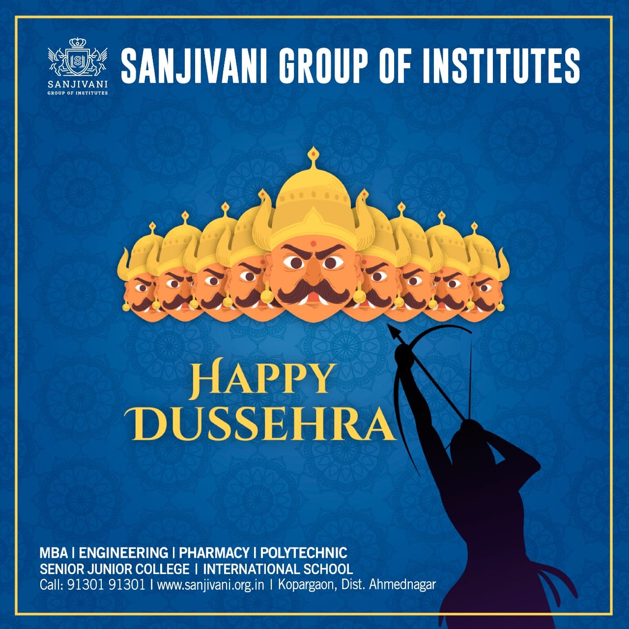 Happy Dussehra to you and your family. May Lord Rama bless you with ...