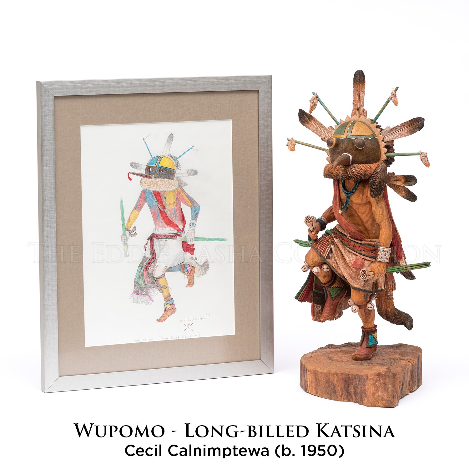 Michael Lacapa's (1955-2005) ethnic roots were from the Hopi, Tewa