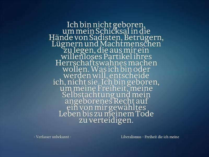 Freiheizfackel Ich Bin Nicht Geboren Um Mein Schicksal