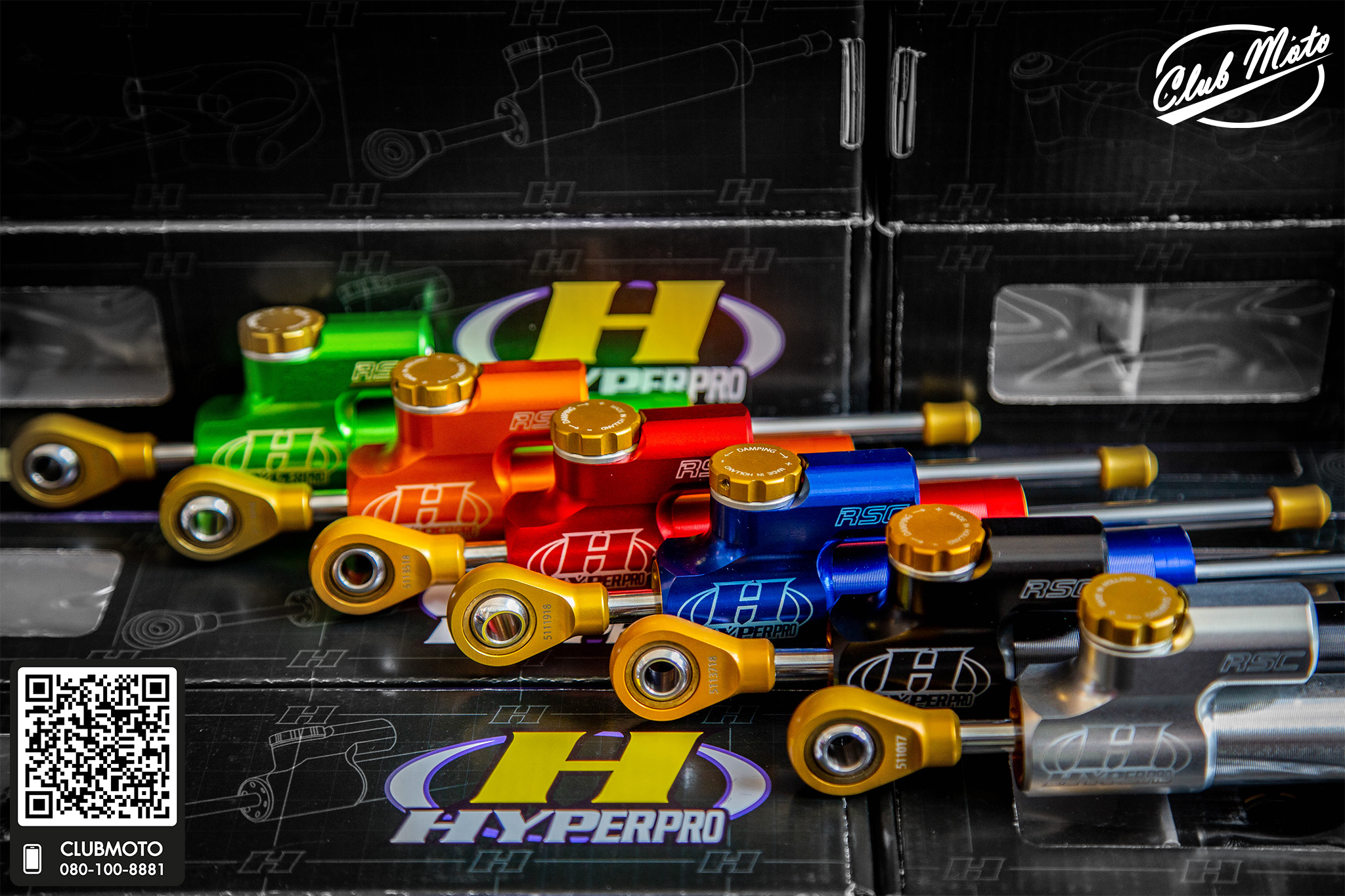 Clubmoto - 🎊กันสะบัด HYPERPRO RSC🎊 Specifications : แท่งกันสะบัด ...