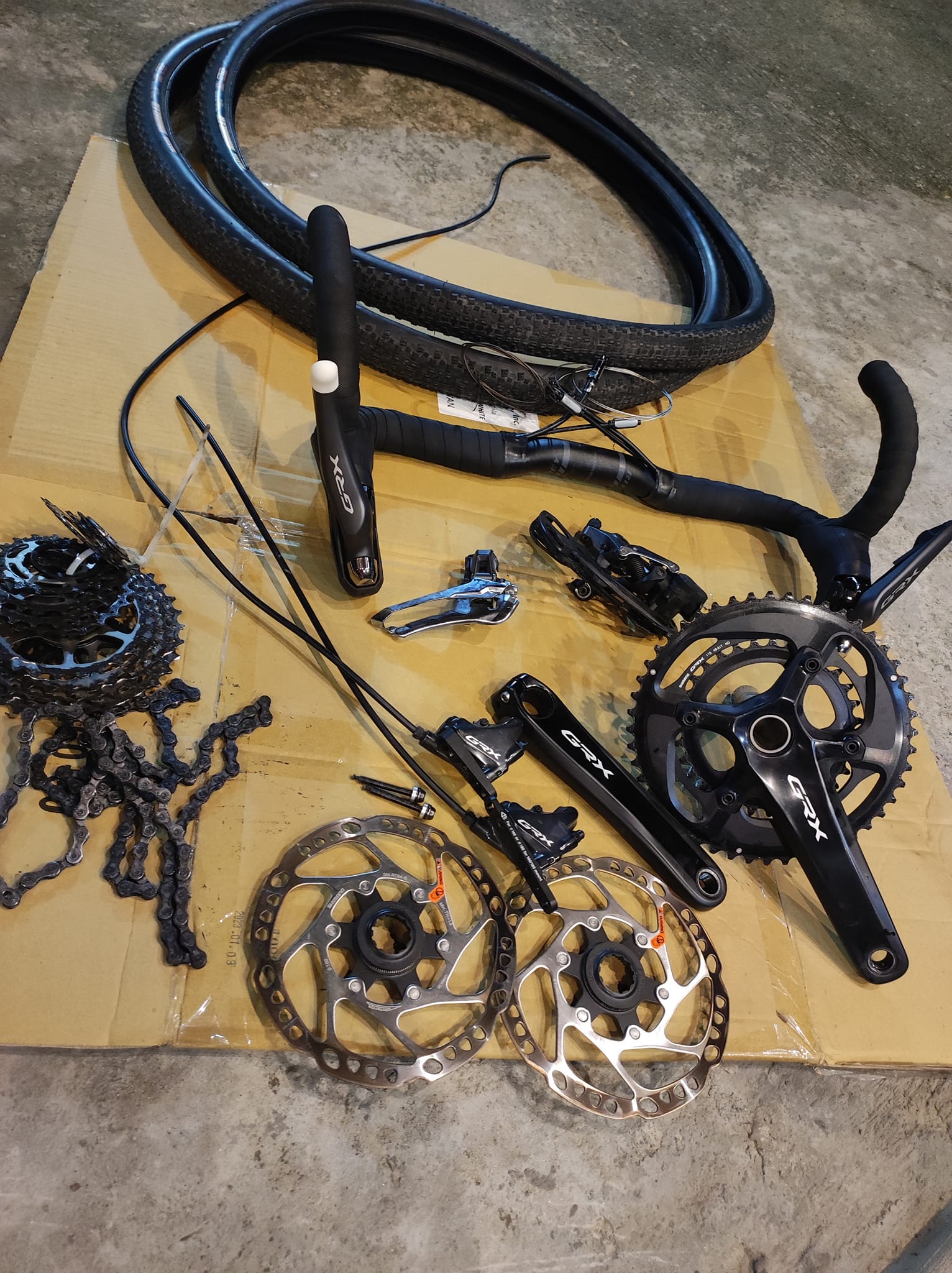 Shimano grx rx610 crankset for sale