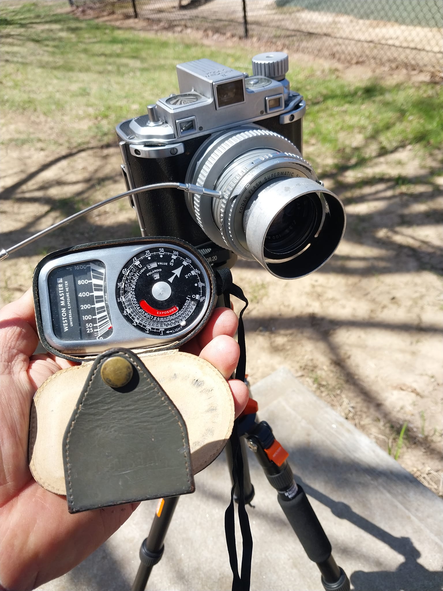 Vintage photography equipment from the 1940s and 1950s