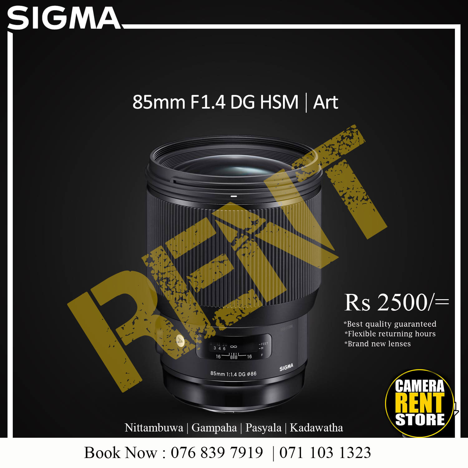 Camera Rent Store | Gampaha