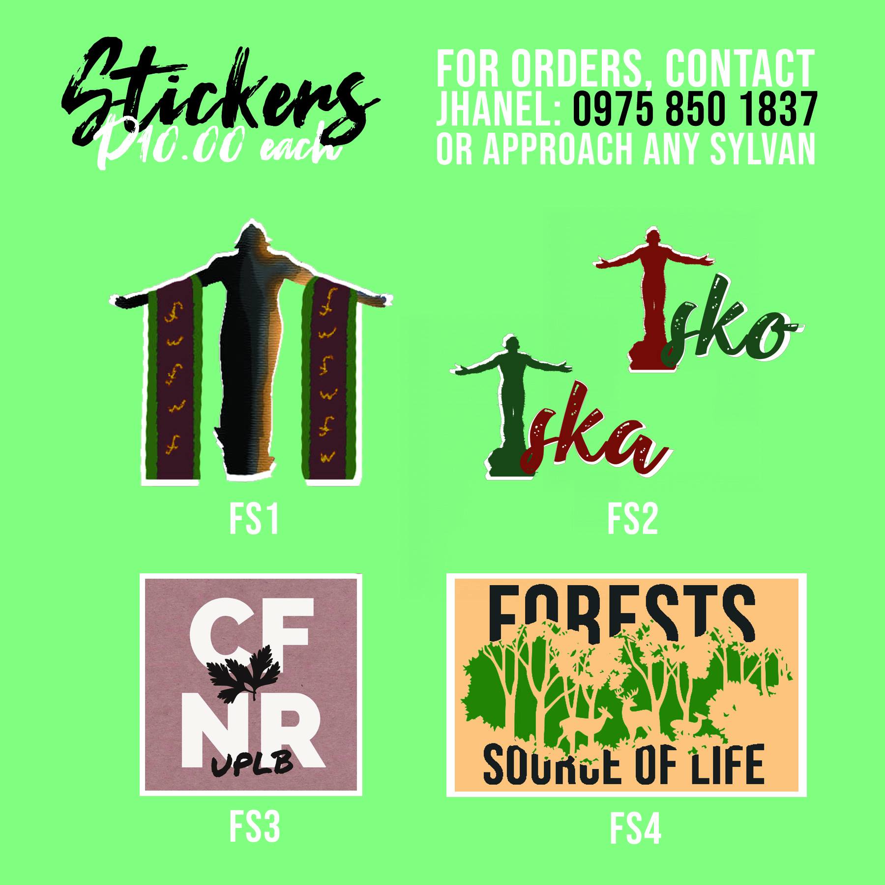 STICKERS FOR 10 PESOS EACH! These... - UPLB Forestry Society