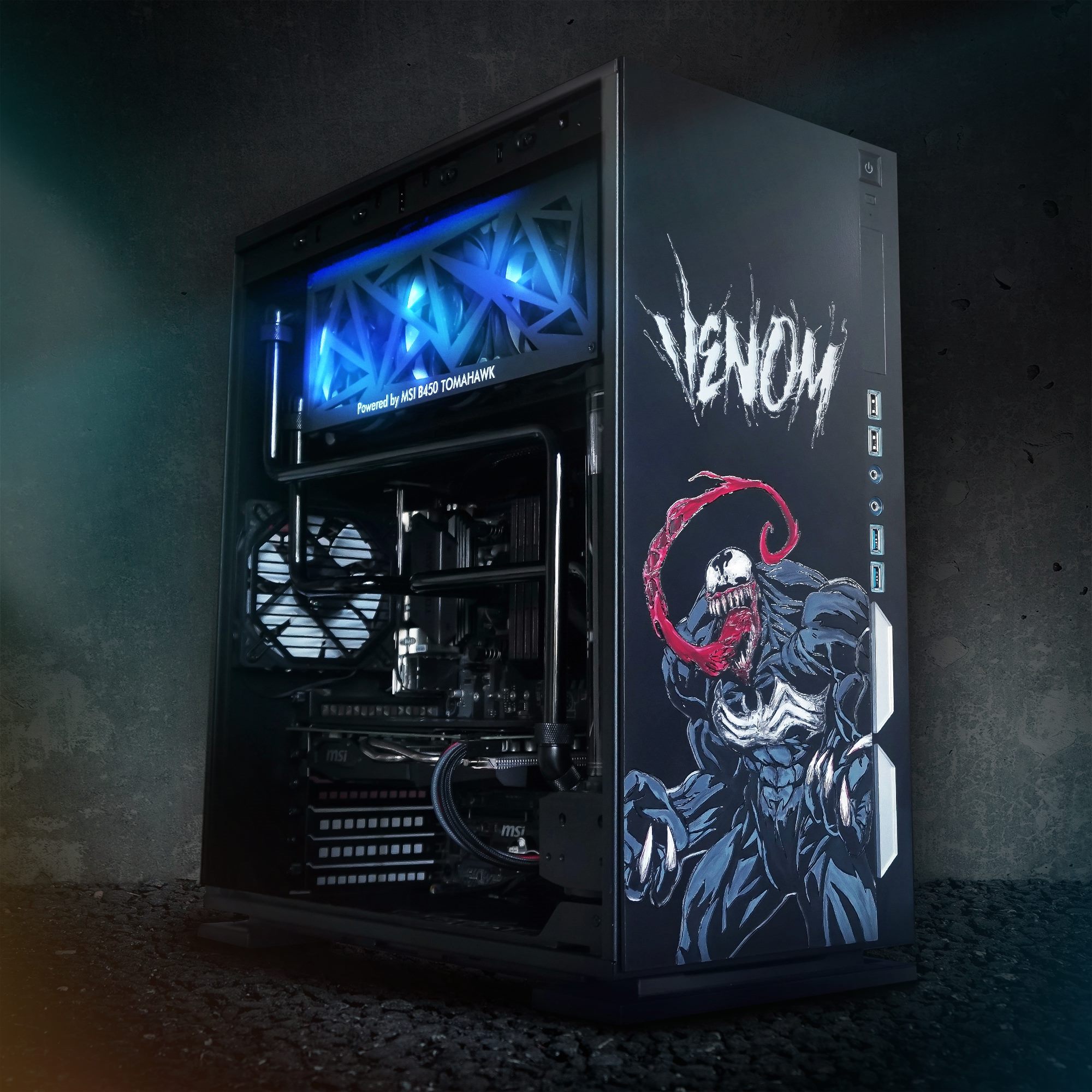 Check out this custom Venom-themed PC by J.P. Modified powered by