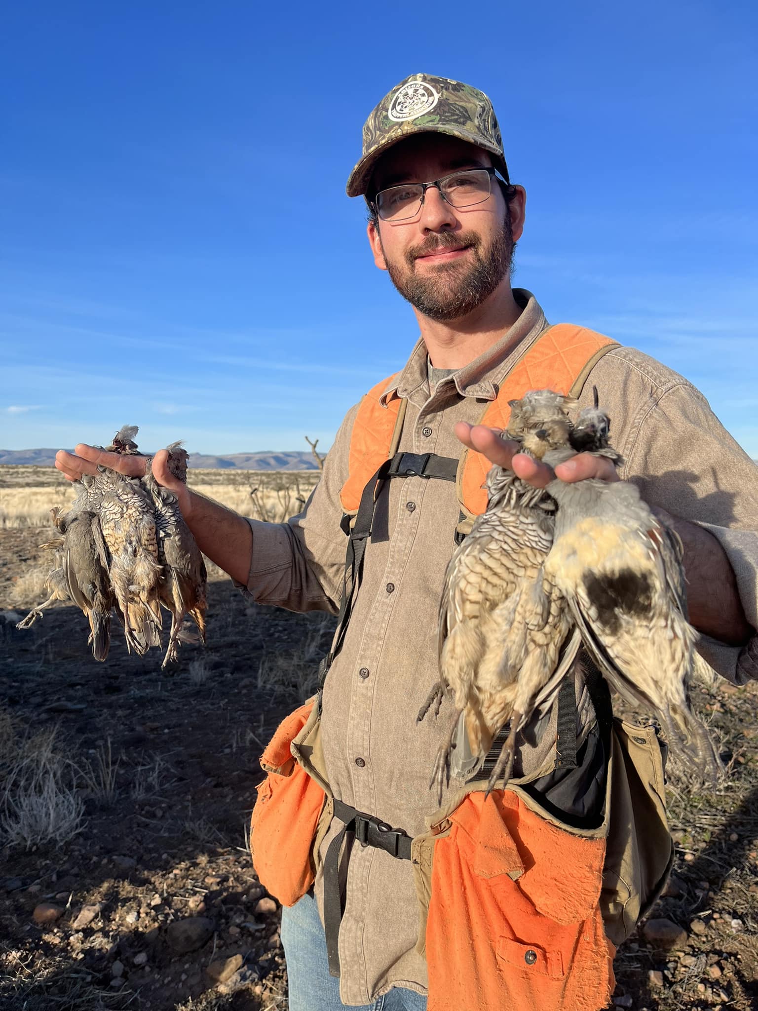 Nephew Dave's successful scaled quail hunt