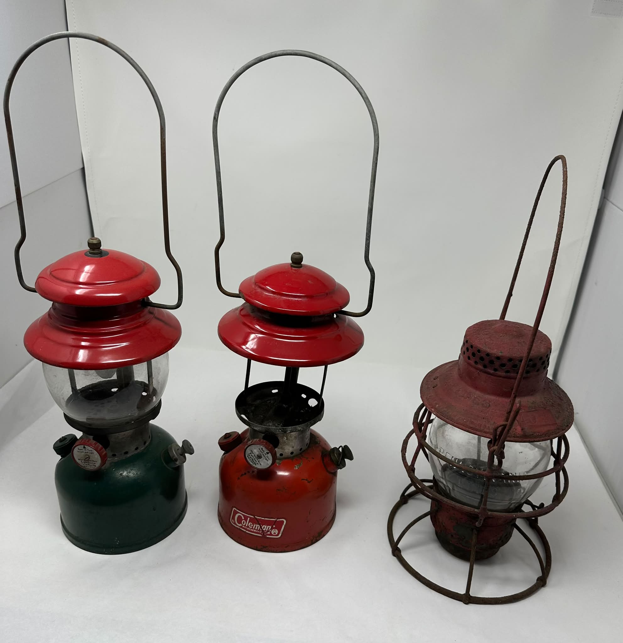 Vintage 1955 and 1945 Coleman lanterns for sale