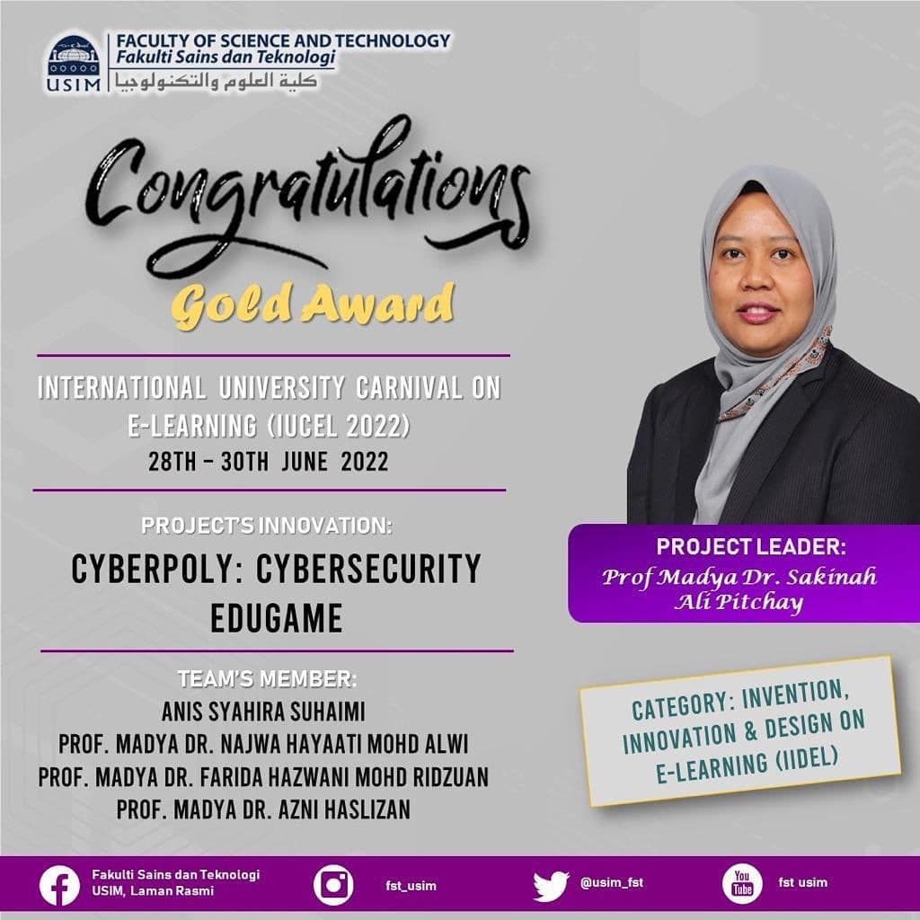 Tahniah... - Fakulti Sains dan Teknologi, USIM Laman Rasmi | Facebook