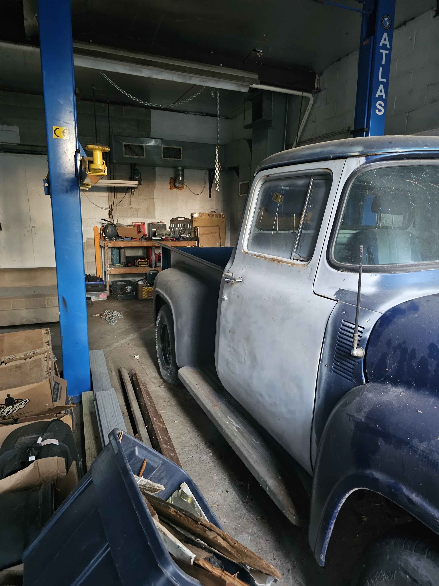 1956 Ford Pickup Truck Firewall with Heater Hole