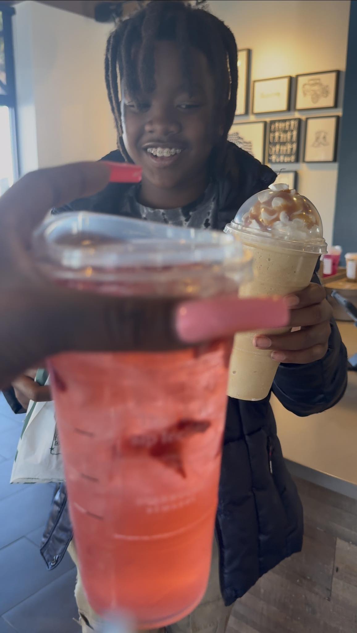 Esha - We in Starbucks and MJ says well since I’m spending my money ...