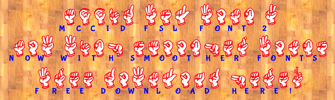 MCCID FSL Font 2.0... Now... - Filipino Sign Language Font | Facebook